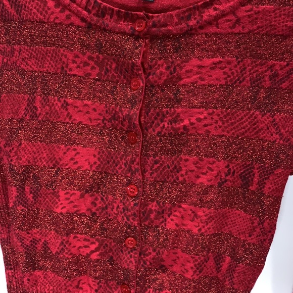 Express Design Studio crewneck cardigan sweater - Picture 3 of 5